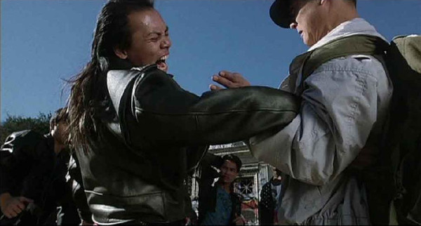 John Kreng (left) tussles with Jet Li in The Master (1989)