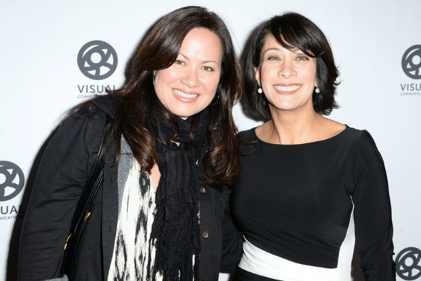 Bruce Lee's daughter, Shannon Lee, with Diana Lee Inosanto at the Celebrating Bruce Lee event on 15 November 2015 in Los Angeles. 